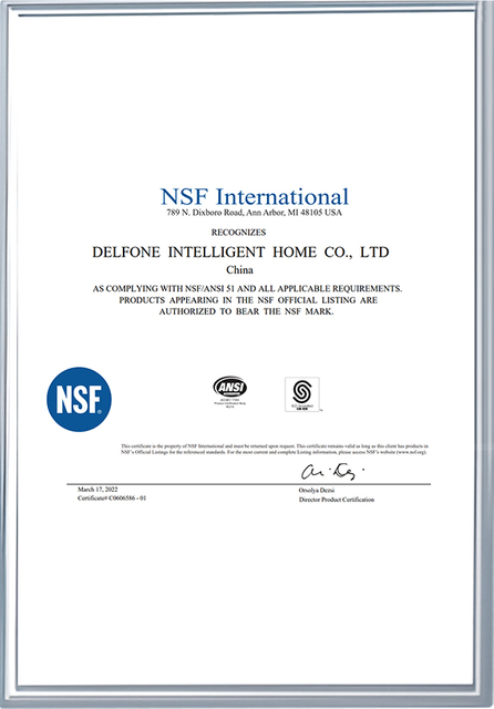 Giấy chứng nhận NSF